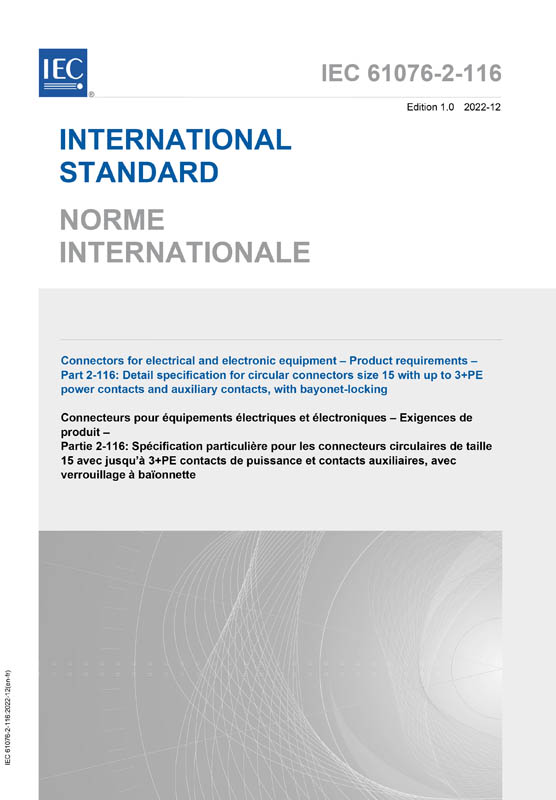 Cover IEC 61076-2-116:2022